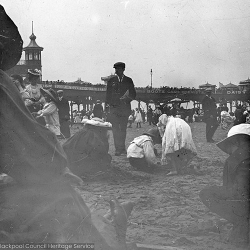 Crowds on the beach