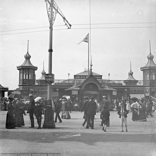 Crowds on Blackpool Central Pier