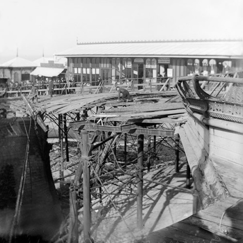 damage to Blackpool North Pier after a shipwreck