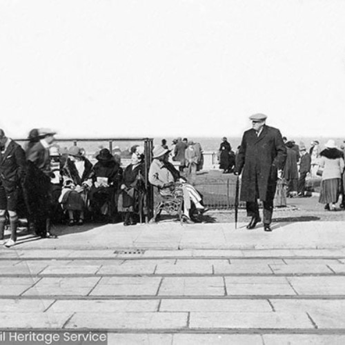 Crowds on the seafront