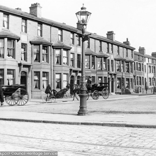 Street scene with carriages