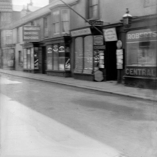 Street scene with shops