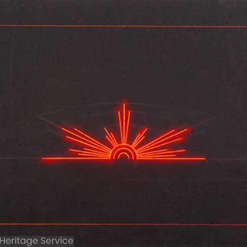 Illustration of an illumination in the shape of a rising sun