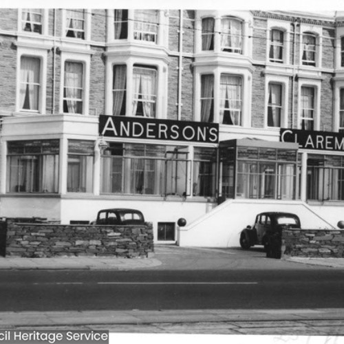 Exterior of Anderson's Claremont Hotel.