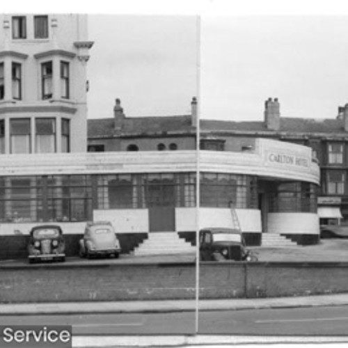 The Carlton Hotel and the street corner.