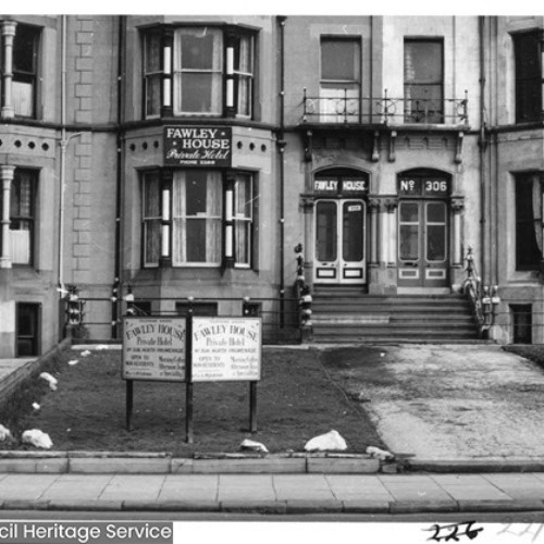 Exterior of Fawley House Private Hotel.