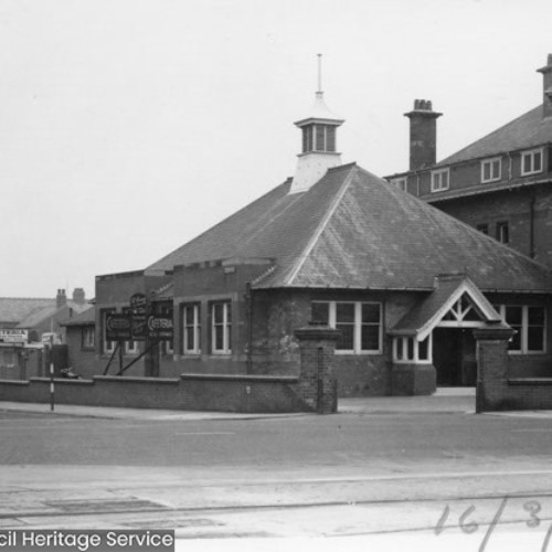 Exterior of Uncle Toms Cabin and the Cafeteria.