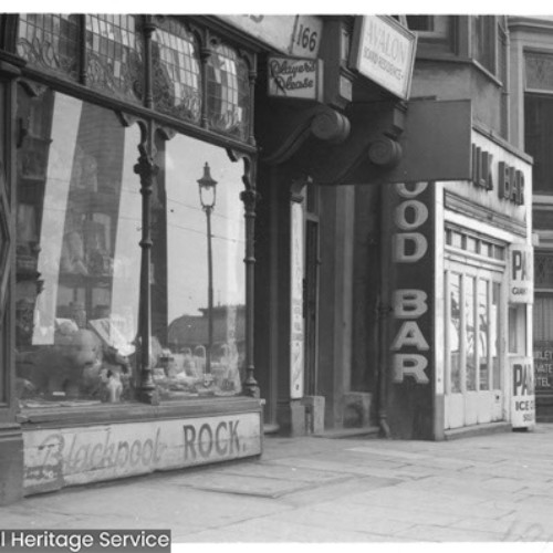 Multiple shop fronts.