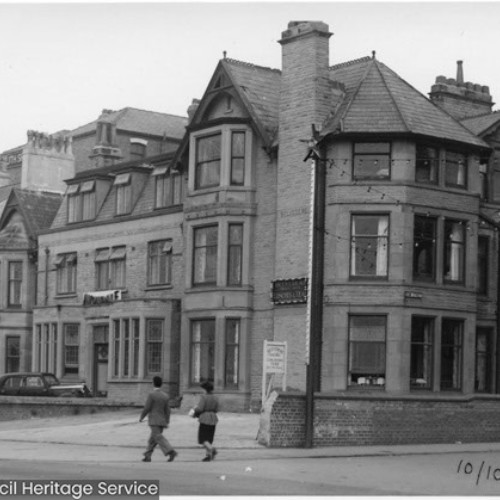 Belvedere Hotel on street corner.