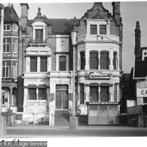 Exterior of buildings, including Cramonde and Pablo's.