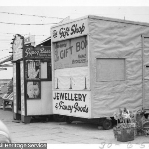 Gypsy Boswell's stall and a gift shop selling jewellery and fancy goods.