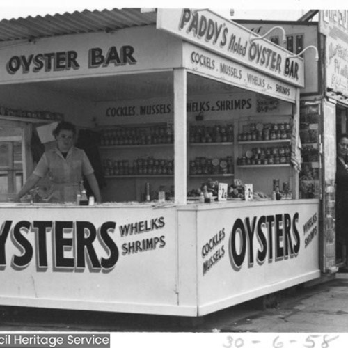 Paddy's Oyster Bar, Cockles, Mussels, Whelks, Shrimps.