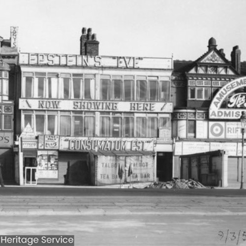 Tony's Chips, Epsteins's Eve Now Showing Here, The Bee Amusement Arcade.