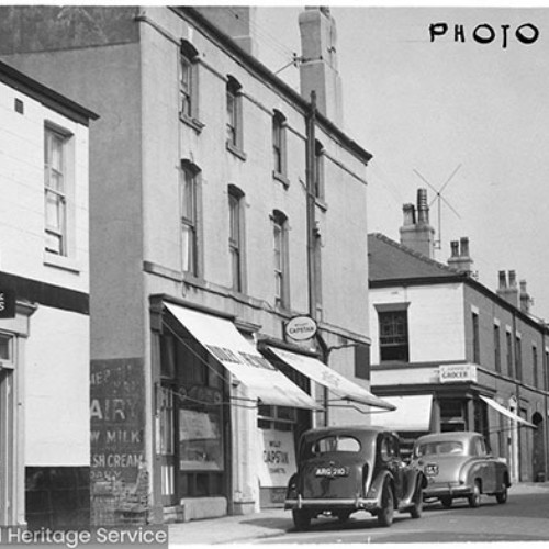 The Star Fish and Chips with other businesses to the right. Blackpool Tower can be seen in the distance.