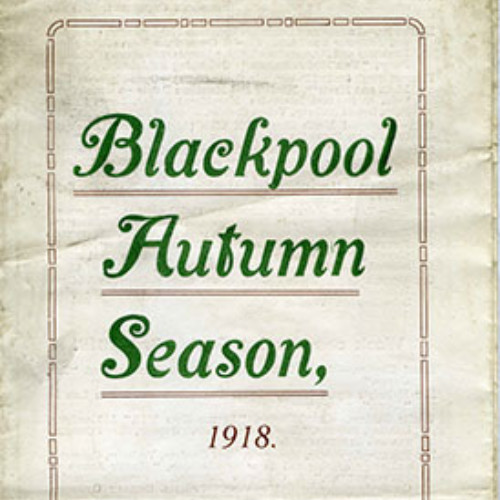 Guide book cover with white background and an illustrated basket of fruit in the centre. Text reads 'List of Attractions, Fixtures &C.'.'