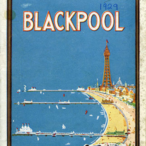 Guide book cover with illustration of Blackpool seafront