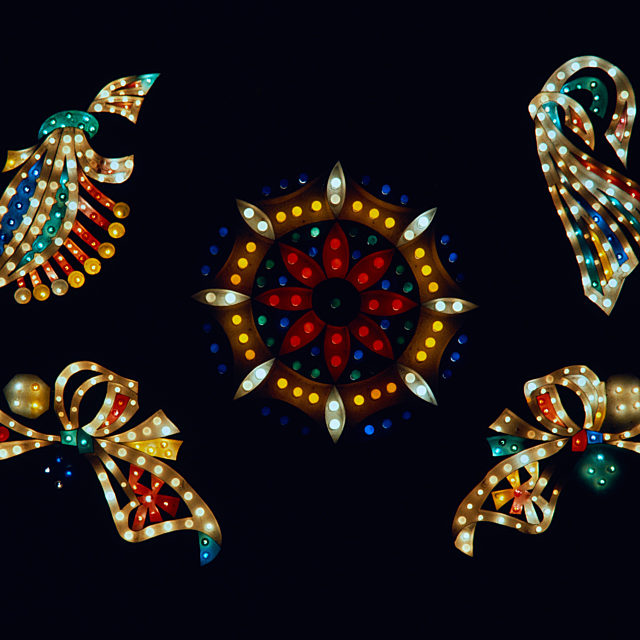 Illuminations image featuring brightly lit of patterns