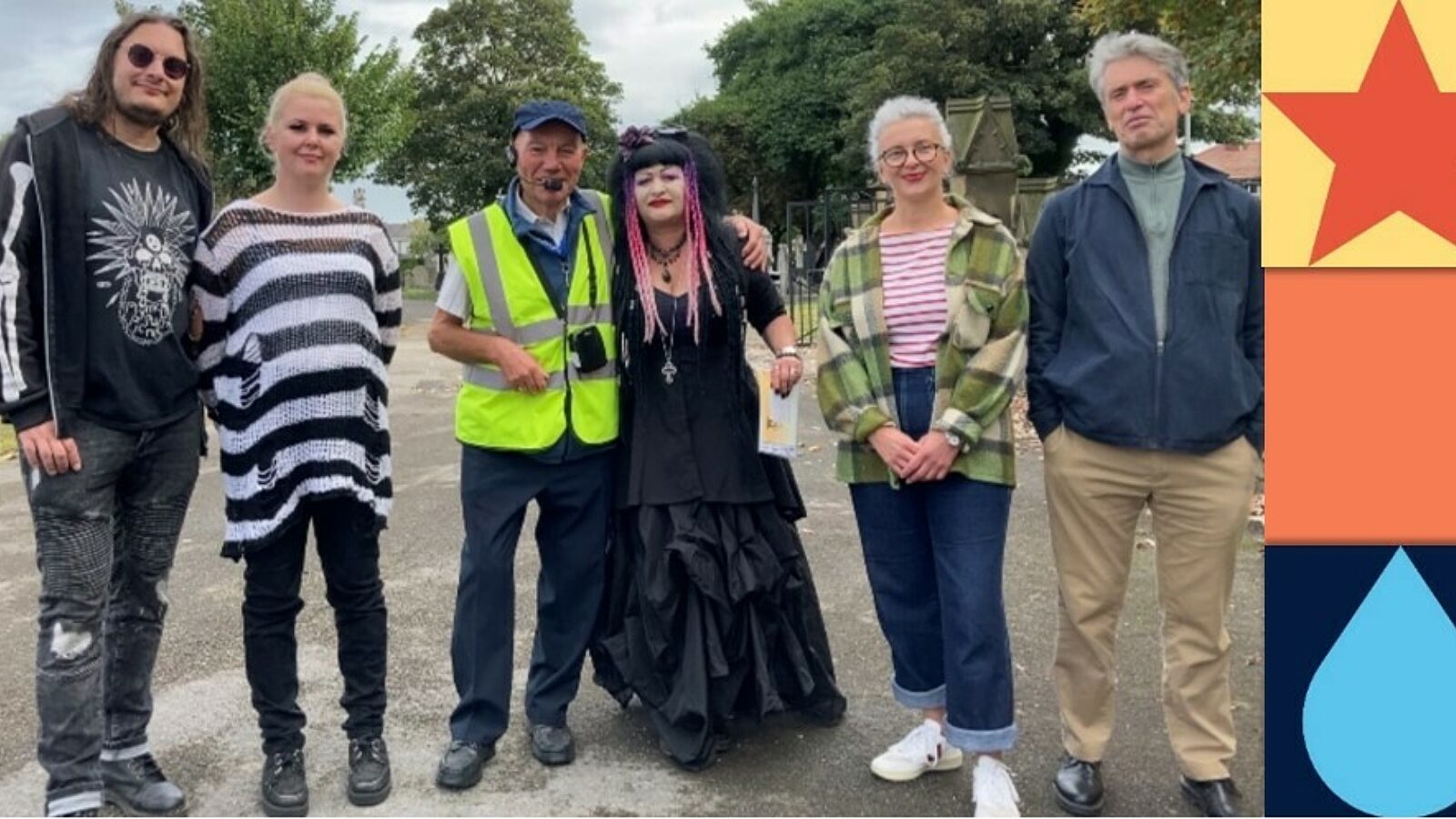 6 people pictured represent the friends of Layton Cemetery